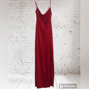 Red Glittery Special Occasion Dress